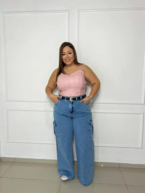 Calça Blue Comfort IV – Jeans Wide Leg – Compre 1 Leve 2