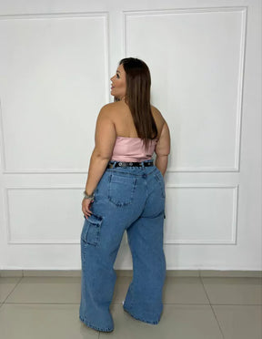 Calça Blue Comfort IV – Jeans Wide Leg – Compre 1 Leve 2